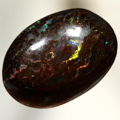 SOLID BOULDER OPAL Bright sparkling multicolours